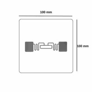 100 x 100 4115 U9 UHF Rfid Etiket