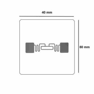 40 x 80 4115 U9 UHF Rfid Etiket