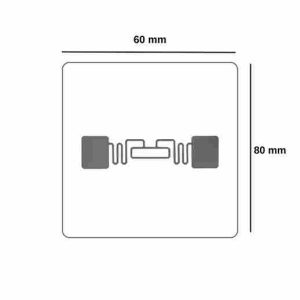 60 x 80 4115 U9 UHF Rfid Etiket