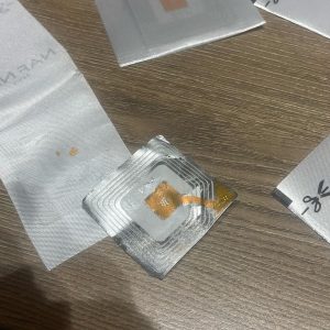 PP Opak Rfid 8,2 Mhz 40x40 mm Dikilebilir Güvenlik Etiketi